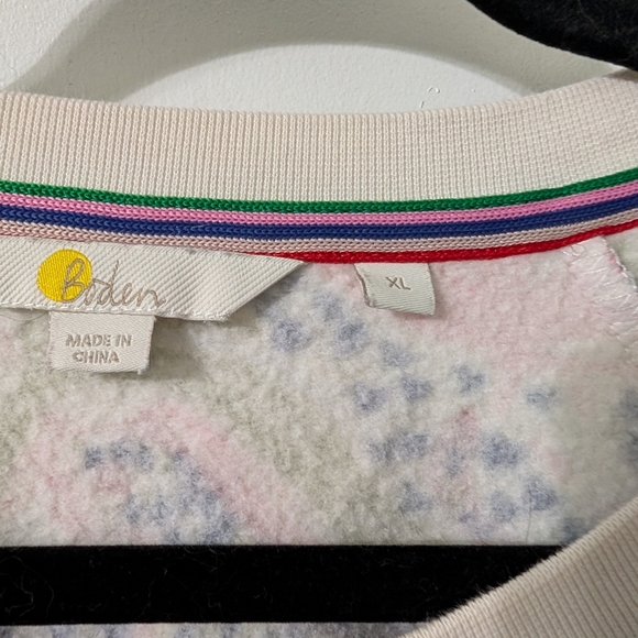 Boden Multicolor Striped Collar Top - Picture 3 of 3